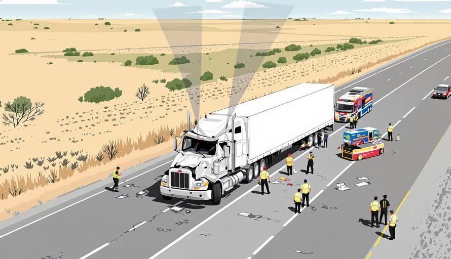 Illustrative image of a truck accident in Nebraska.